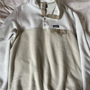 Patagonia Synchilla White and Tan